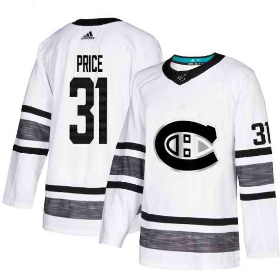Canadiens #31 Carey Price White Authentic 2019 All Star Stitched Hockey Jersey